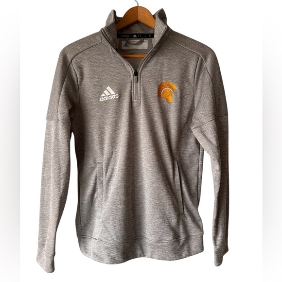 Adidas Women’s Teams Spartans 1/4 Zip Long Sleeve - Picture 9 of 12